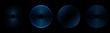 © Olga Tsikarishvili - Sound pulsation circles set. Vector illustration of radio waves isolated on black background.