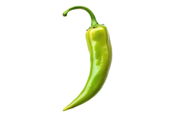 Poster - vibrant Anaheim pepper isolated on white background