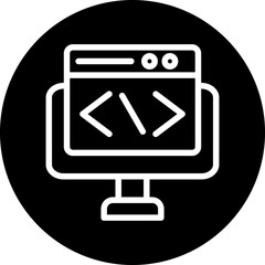 Wall Mural - vector design web development icon style