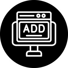 Wall Mural - vector design online ads icon style