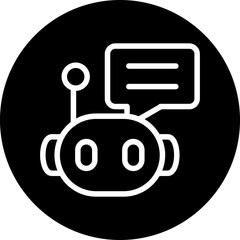 Poster - Vector Design Chat Bot Icon Style