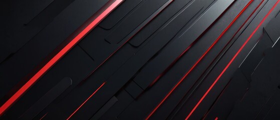 Wall Mural - abstract red black metallic background illustration. red metallic backdrop