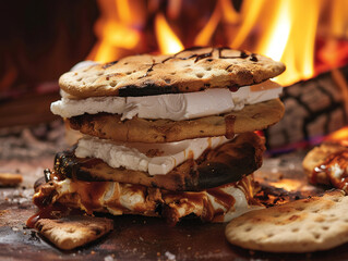 Wall Mural - delicious looking s'mores