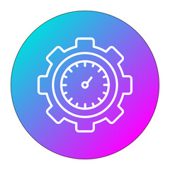 Poster - Time Management vector icon. Can be used for Home Based Business iconset.