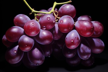 Wall Mural - illustration of different variety of grape on white background