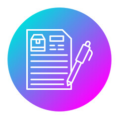 Poster - Product Documents vector icon. Can be used for Documents And Files iconset.