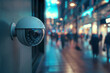 © TAMEEM - A closeup of an outdoor security camera mounted on the wall