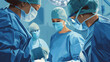 © Tasfia Ahmed - doctors in blue scrub suits are performing surgery in an operating room