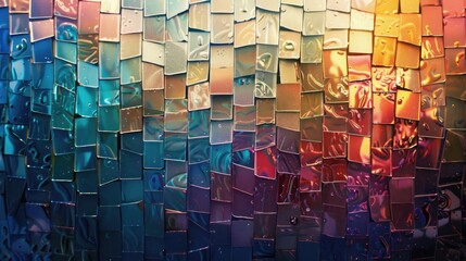 Bright abstract mosaic vintage background with gloss,Close up of multi coloured mosaic background,Special wall made with different type of tile,Abstract colourful template, element, for design 
