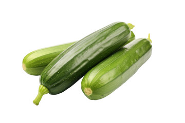 The Synchronized Cucumbers on a White or Clear Surface PNG Transparent Background.