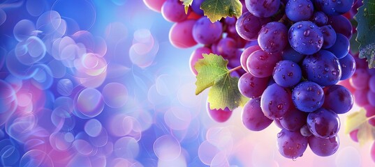 Sticker - cluster big grape background -