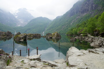 Poster - lake and mountains