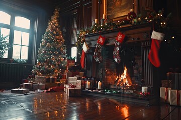 Canvas Print - Set the scene for a festive Christmas morning