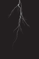 Wall Mural - lightning overlay. you can easily use cinematic storm lightning photo overlays in your work.
