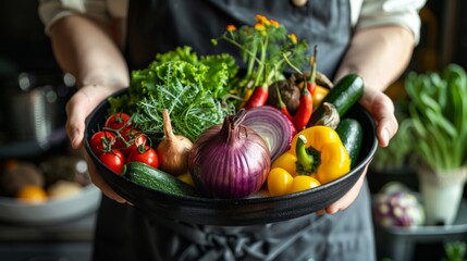 Wall Mural - The Fresh Vegetable Bowl