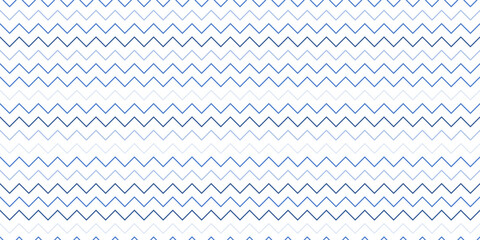 Canvas Print - Blue zigzag vector pattern