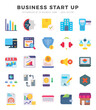 © Icon - Business Start Up Icons bundle. Flat style Icons. Vector illustration.