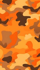 Wall Mural - camo orange background