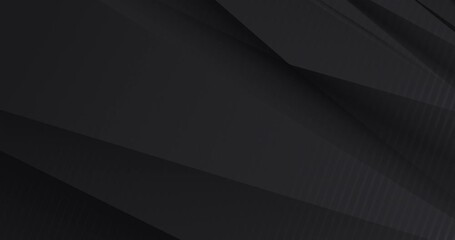 Wall Mural - 4k dark grey black gradient seamless looping bg. trendy creative triangular abstract footage tech de