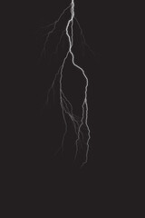 Wall Mural - lightning overlay. you can easily use cinematic storm lightning photo overlays in your work.