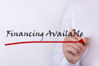 © PRO Balance - Hand writing inscription financing available with marker concept