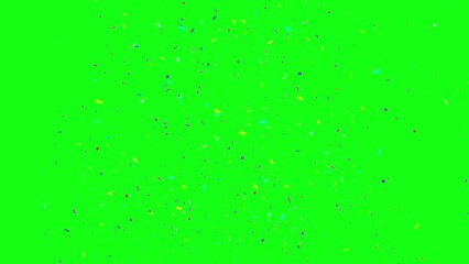 confetti animated confetti birthday party celebration special greeting discount green screen background alpha looping
