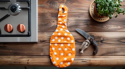 With blank design space, oven mitt is heat-resistant and kitchen-friendly