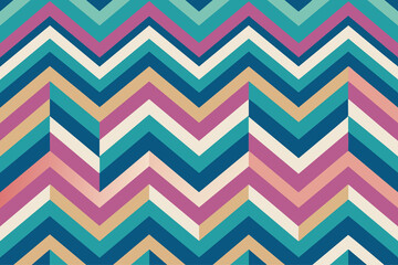 Wall Mural - Vintage chevron seamless pattern