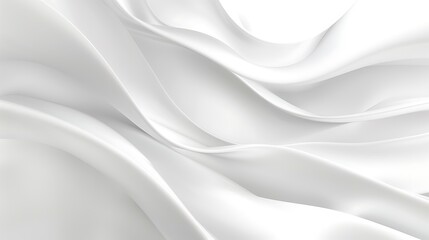 Abstract white wave background .
