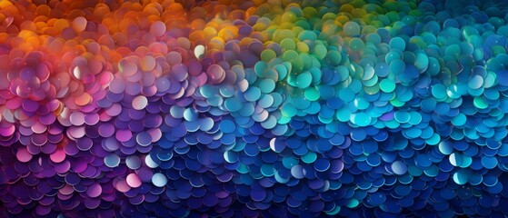 Wall Mural - Rainbow gradient glitter sparkle texture, seamless pattern, vibrant and colorful,