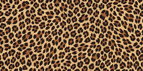 realistic and seamless leopard skin pattern print – great for fabric, wallpaper, and decor, animal s