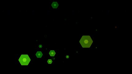 Wall Mural - Hexagon Element globe news motion background 