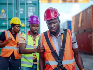 Rescue at the Port: African-American Engineers Saved by Safety Team During Container Loading Acciden