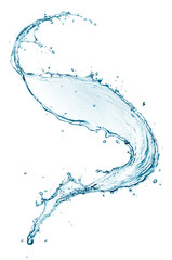 Poster - Blue water splash isolated