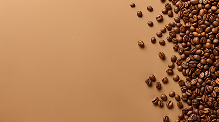 Poster - Coffee beans, copy space concept