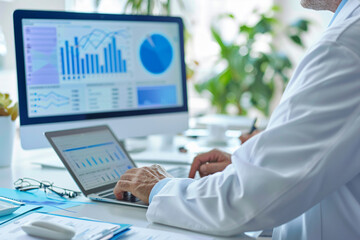 data analytics tools help doctors analyze trends in patient outcomes and population health.