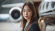 © Vlad Kapusta - Asian female manager near business jet