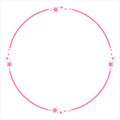 Wall Mural - star circle frame. isolated on white background. vector illustration. EPS 10