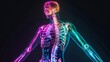 © NongKirana - The image shows a human skeleton with a glowing effect