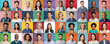 © Barry - Diverse people collage, portraits on colorful background. People of all ethnicities, ages, sexual orientations, cultures. Diversity and inclusion concept.