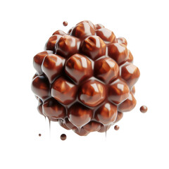 Wall Mural - Chocolate truffles PNG, crunchy and crispy