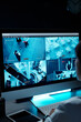 © pressmaster - Screen of computer with cctv video system standing on workplace of security guard or officer working in surveillance room