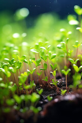 Micro green background.