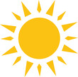 © Faisal - Sunshine. Sun vector icon yellow. Sun shine ray.  sunlight sign. Sunset icon. Abstract art.