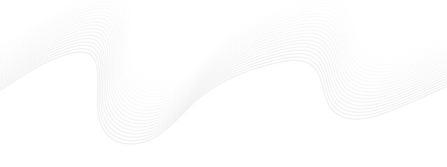 Wall Mural - grey wave swirl, frequency sound wave, twisted curve lines with blend effect. abstract grey wave lin