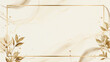 © artitwpd - Elegant gold frame with leaves. Perfect for wedding invitations, cards, and other special occasions.