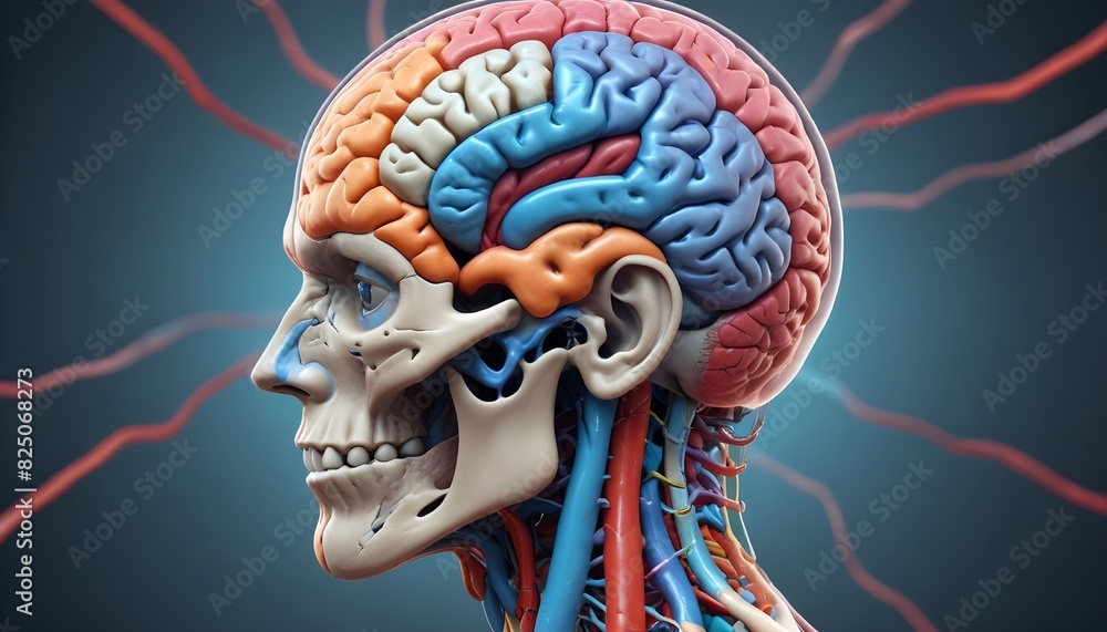 anatomy of brain, Digital human brain in the virtual world of data and ...