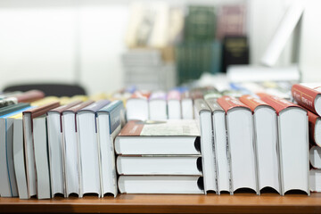 book fair, Stack of colorful books