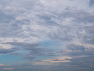 Wall Mural - many clouds in the sky with bruises