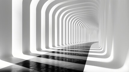 Wall Mural - a minimalist abstract perspective line background featuring converging lines that create a vanishing